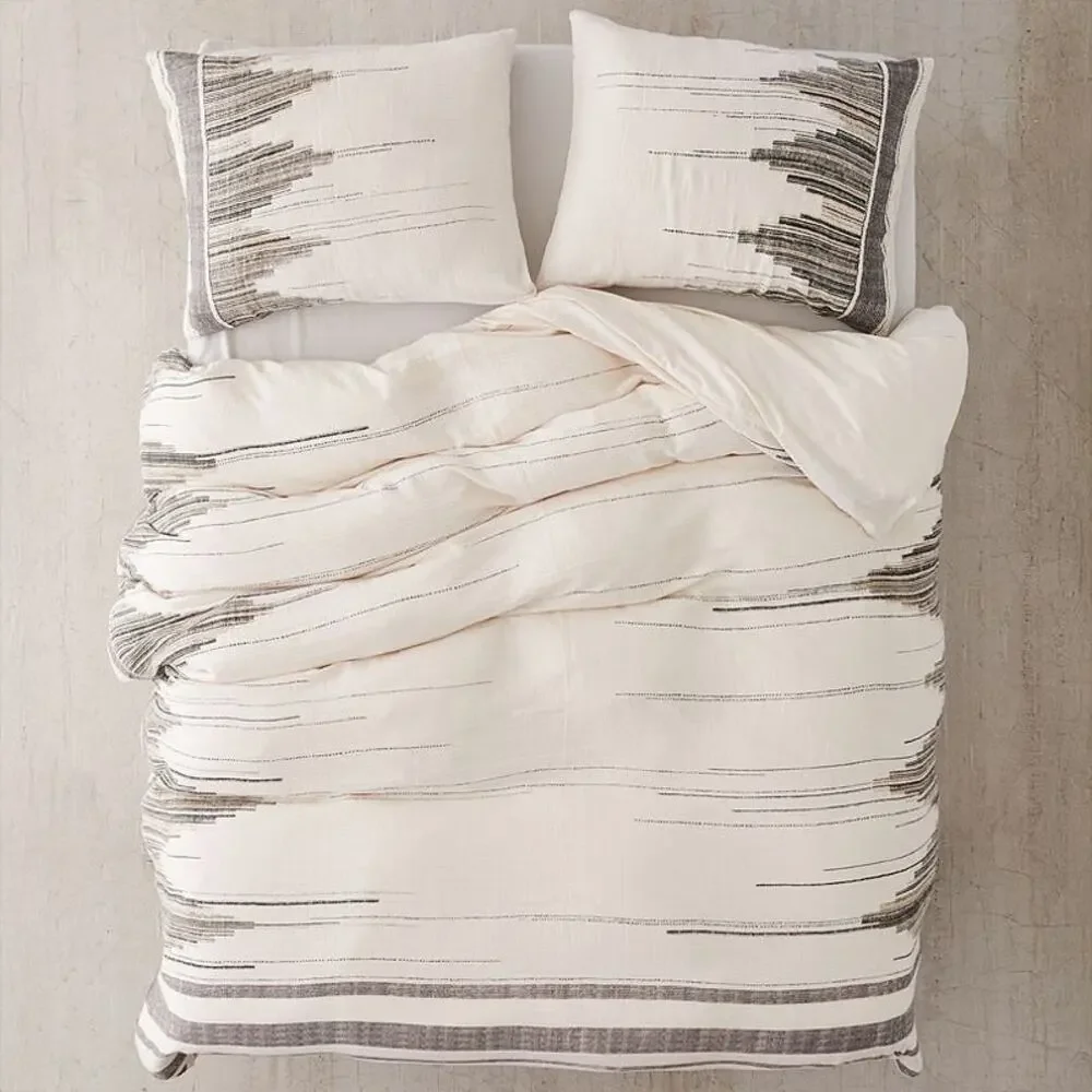 Urban Outfitters Inga Kilim Gauze Duvet Cover and Sham - Queen - New